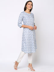 Soothing Blue Kurta for a Reshering Look