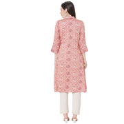 Gorgeous Pink Traditional Print Kurta for Modern Women