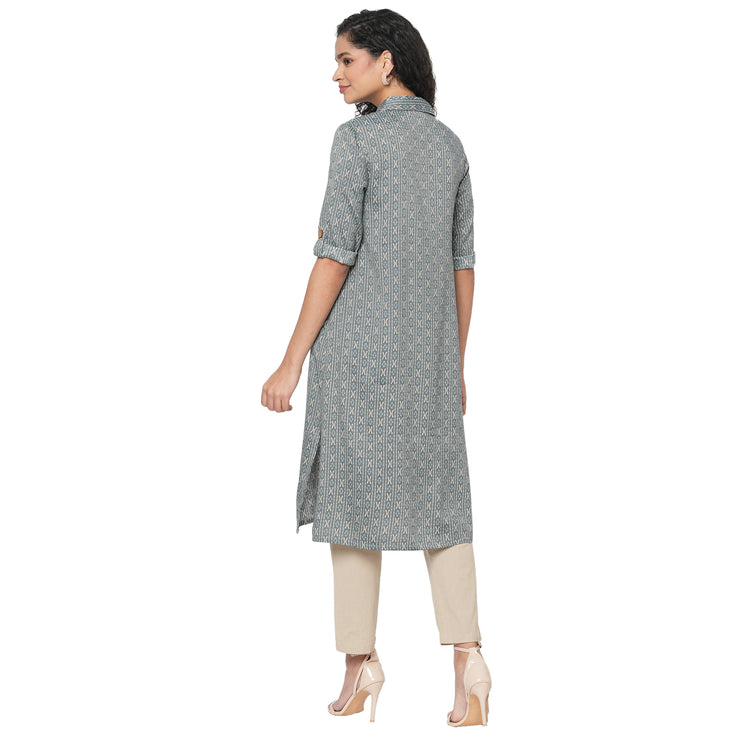 A Trendy and Stylish Blue Kurta for your Everyday Look