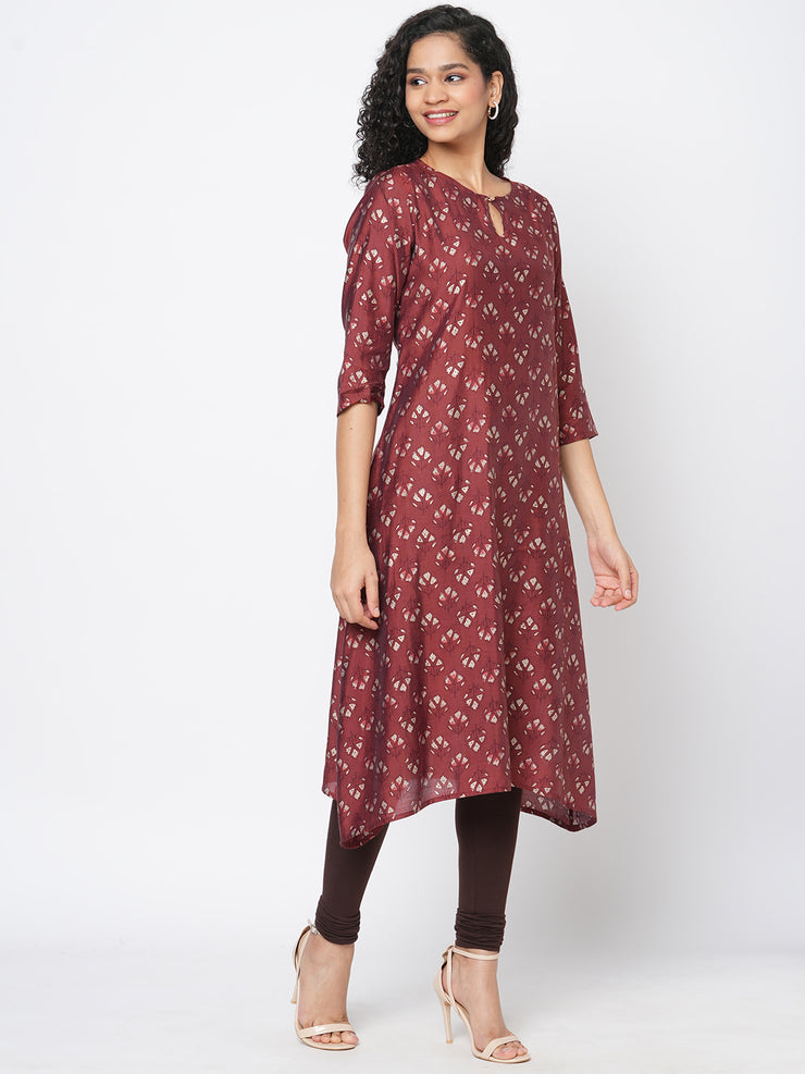 Rich Brown Kurta for Everyday Look