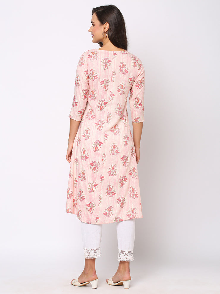 Pink Elegance- A Beautiful Kurta for your Ethnic Collection