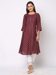 Rich and Royal: The Plum Kurta for your Ethnic Collection