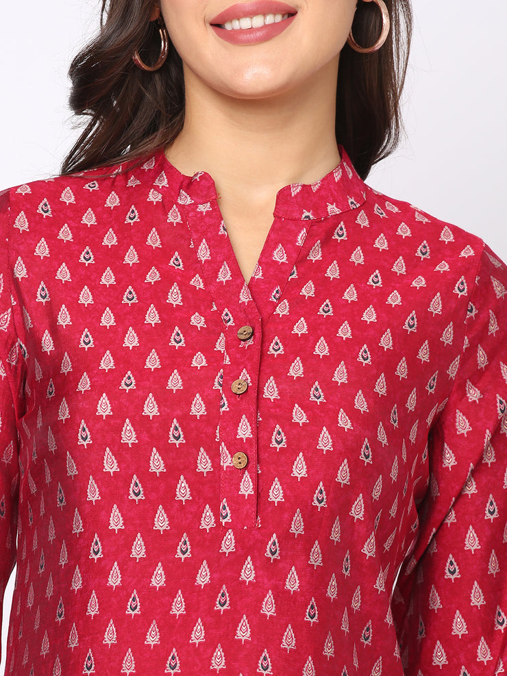 Elegant Hot Pink Kurta - A Perfect Blend of Tradition and Modernity
