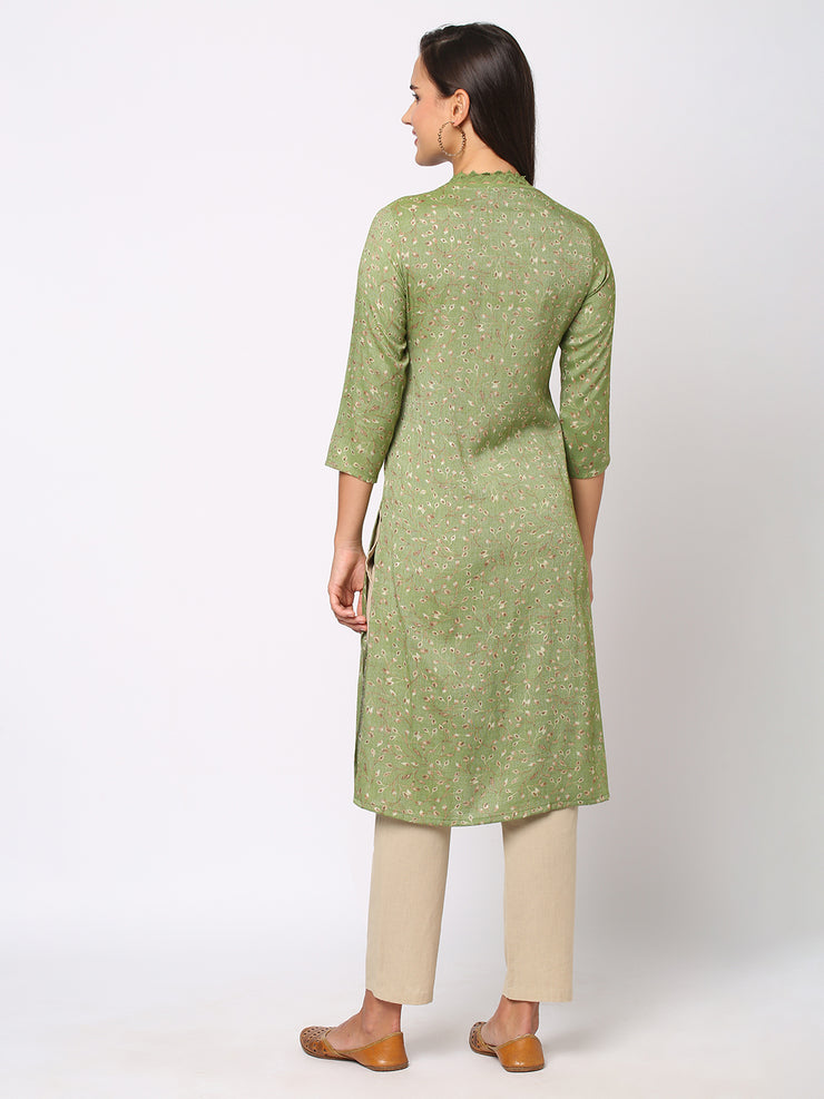 Green Bliss- Simple yet Stylish Kurta for Your Wardrobe