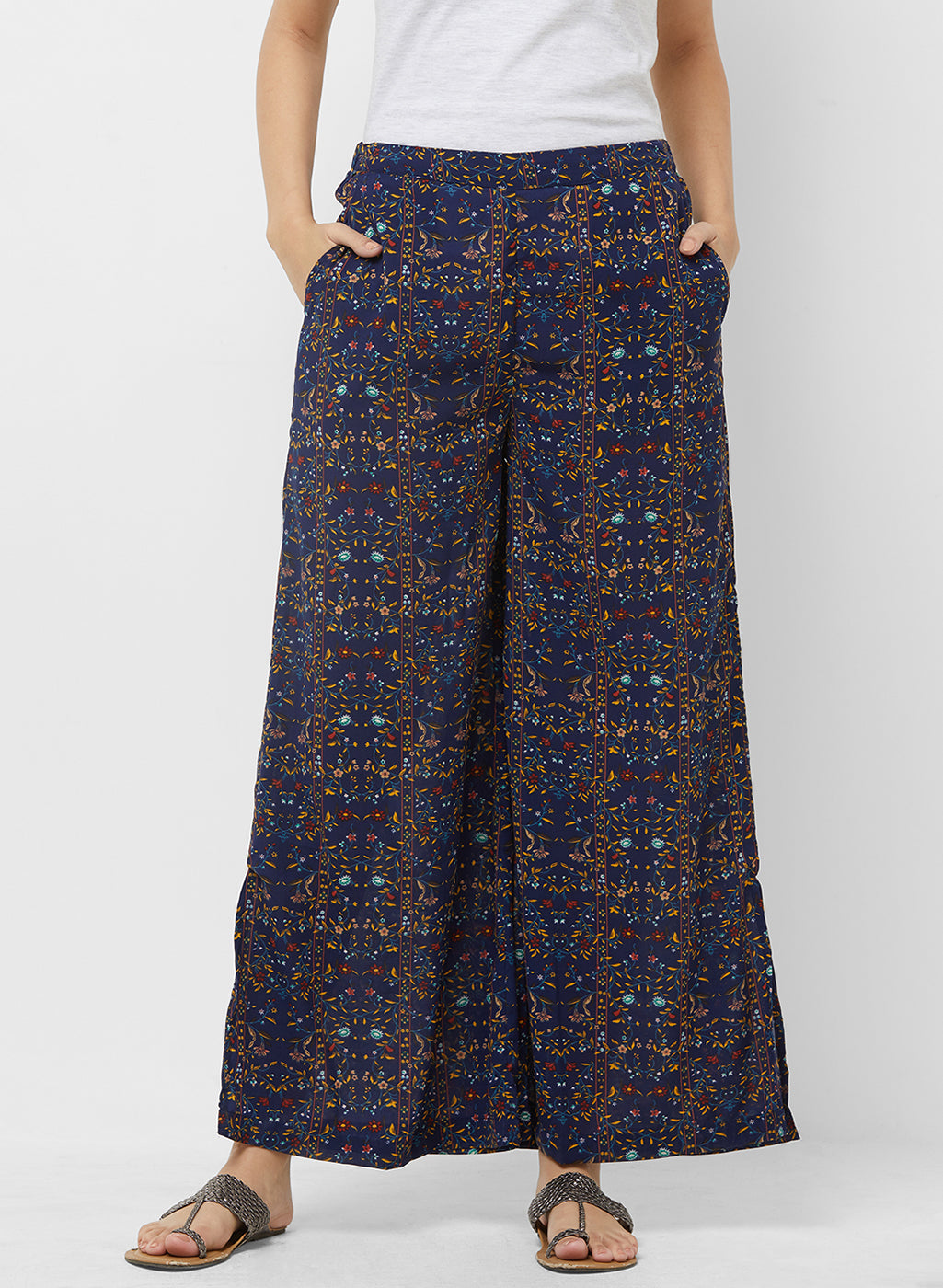 Enticing And Alluring SpringFriendly Printed Palazzo Pants