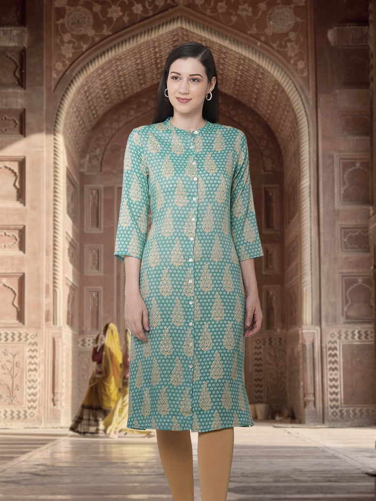 Elevate your Style with Blue Motifs Kurta
